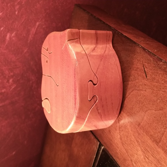 NIB - Hawthorne Direct Wooden Art Cat Puzzle Box - Vintage 1970s - Q8 - Picture 6 of 9